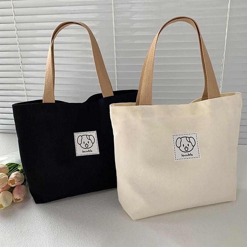 Canvas Women'S Handbag Cute Travel Picnic Food Bag Lunch Bag