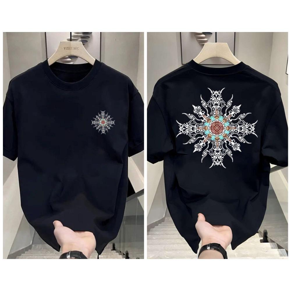 

2026 Summer Pure Cotton CoolTrendy TShirt American Style Printed Casual ShortSleeved T Shirt Women 4XL