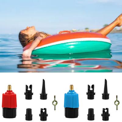 Pump Valve Adapter Multifunctional 4 Standard Nozzles Solid Structure for Inflatable Boat Bed for Stand Up Paddle Board