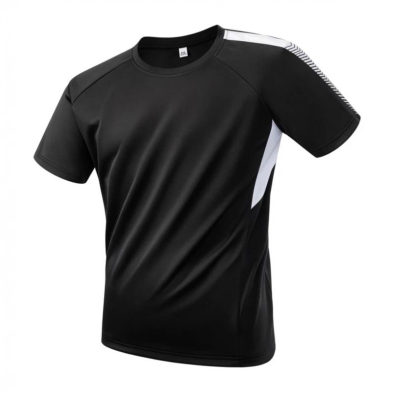 Running Moisture Wicking Round Neck T-Shirt Training Exercise Gym