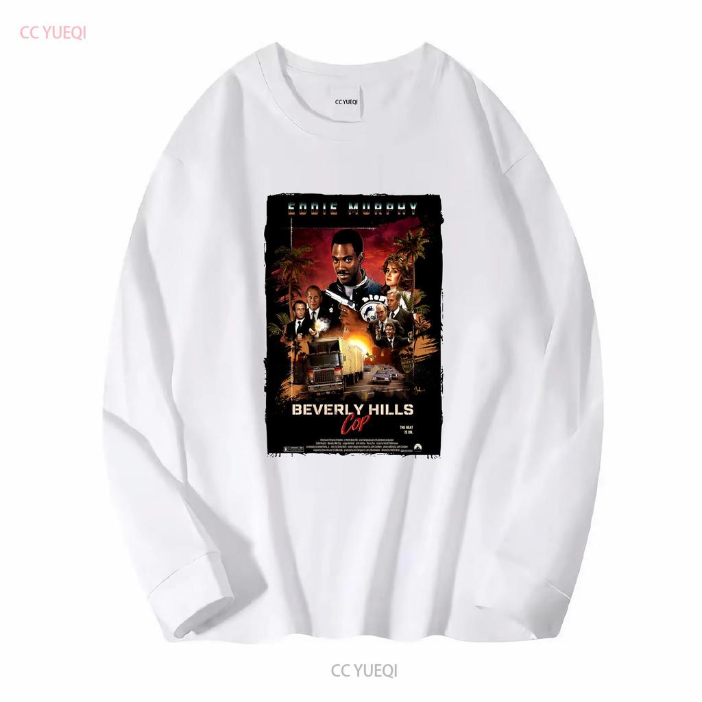 Beverly Hills Cop V9 Eddie Murphy Natural White Gray Vintage Men T Shirt all sizes S 5XL Movie long or short sleeves vintage