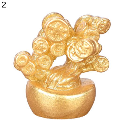 Auspicious Imitation Gold Ingot Ornament Plastic Mascot Display Crafts Home Decor