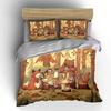 Cozy Woodland Animal Tea Party Printed Duvet Cover Set1 Duvet Cover+2 Pillowcasemulti Size Bedroom Bedding Decor Luxury Gifts