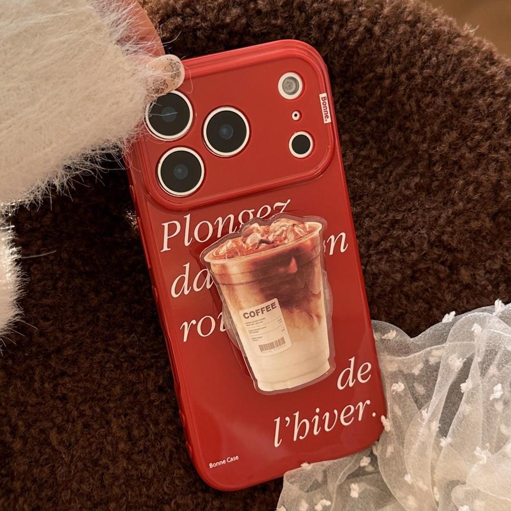 Retro-Kaffeestand-Handyhülle für iPhone 16, iPhone 17, iPhone 17 Pro Max