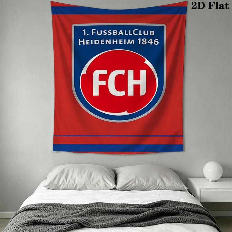 FC Heidenheim Wall Hanging Printed Fabric Blanket Decorative Tapestries for Bedroom Living Room Home Decor