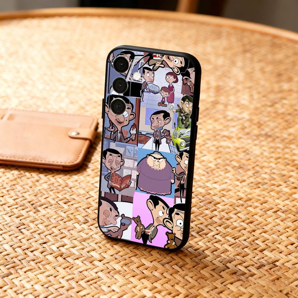 1 Stück Klassisch M-Mr B-Bean Lustig Handyhülle Für Samsung A73,72,71,53,52,51,22,91,80, Weiche Schwarze Hülle