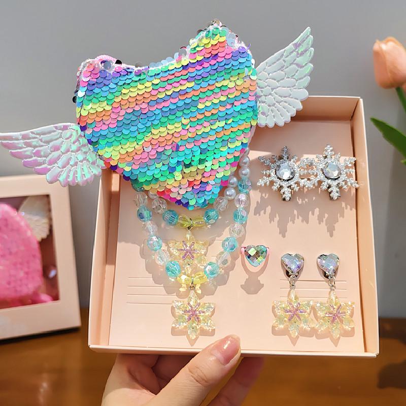 Frozen Elsa Princess Necklace & Jewelry Set for Girls