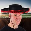 Sombrero Hats Dress Up America Sombrero Hat For Adults Wide Brim Cosplay Costume With Pom-Poms Spanish Outfit Accessories For
