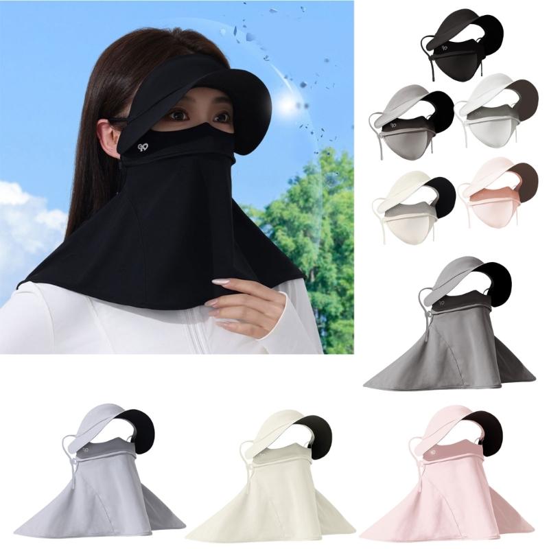 Unisex Mask Sun Protection Face Scarf For Women Ideal For Summer Outdoor Activities Neck Coverage