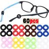 200pcs New Anti-slip Silicone Ear Grip Glasses Eyeglasses Temple Tip Eyewear Holder Leg Ear Hook Stopper Fastener Accessories