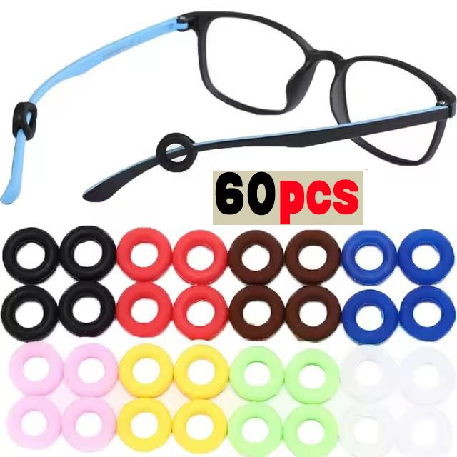 200pcs New Anti-slip Silicone Ear Grip Glasses Eyeglasses Temple Tip Eyewear Holder Leg Ear Hook Stopper Fastener Accessories