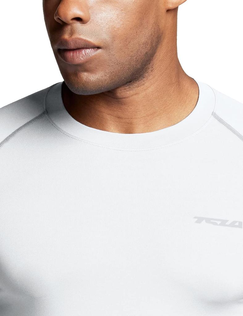 Tesla Long Sleeve Sports Set and Compression Top with Fleece Lining for and Perfect for Cold and Heat Tech Men's Undershirt, 2-Piece