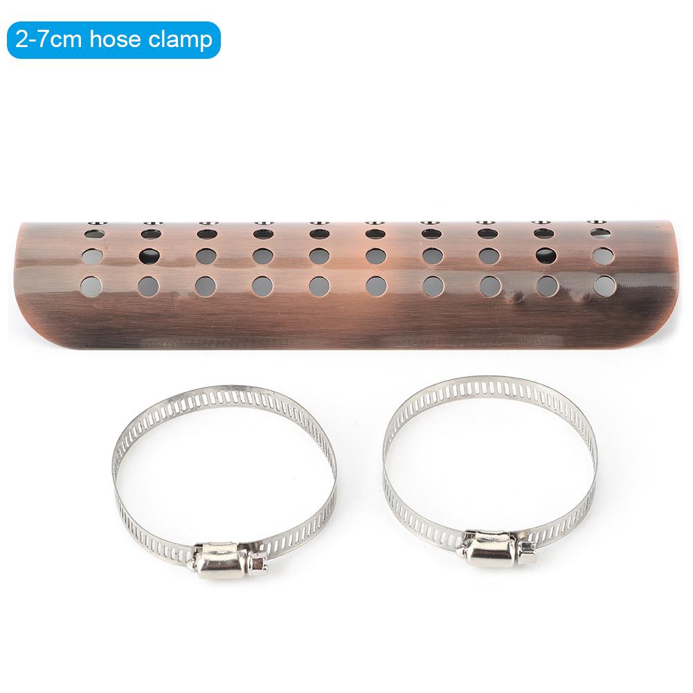 

Теплозащитный экран выхлопной трубы винтажного мотоцикла, универсальный, противоожоговый протектор, подходит для Honda(27см