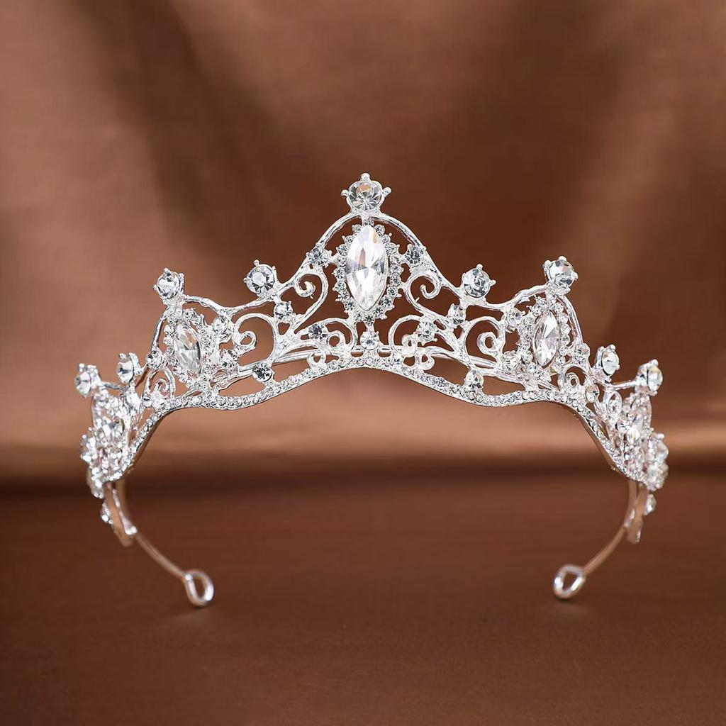 Birthday Crown Headwear Princess High-End Crown Girls Hairpin Headband Children Little Girl Headband Bridal Hair Accessories