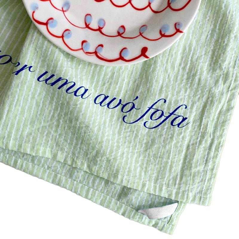 1Pc Desktop Decoration Ins Hanging Cloth Korean Styl Gourmet Photography Sweet Striped Placemat Coaster Background Cloth