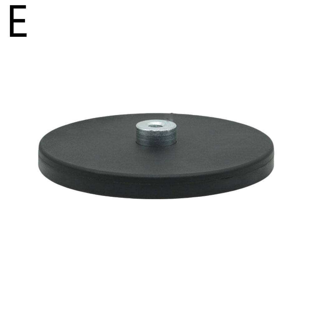 D88mm Rubber Coated Magnet M6/M8 Flat Base Suction Cup Tool Scratch Resistant Magnet Strong Magnetic Rubber Base Neodymium