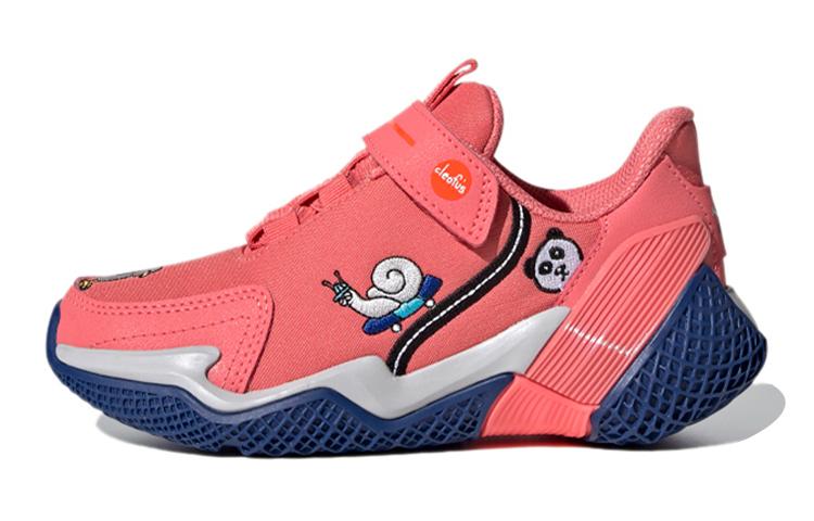 Cleofus x Adidas 4Uture Rnr El K Breathable Low top Kids  Running Shoes Pink Blue Kids  FW2415 30.5