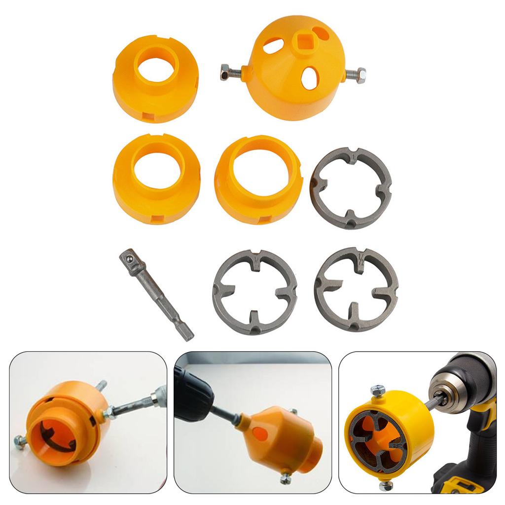 8dílná sada na závitování vodních trubek Výrobník závitů převádí vrták na univerzální nástroj na závitování trubek pro různé velikosti