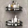 Bathroom Shelf Makeup Storage Organizer Aluminum Alloy Shampoo Rack Shower Shelf Bathroom Accessories No Drill Wall Shelf