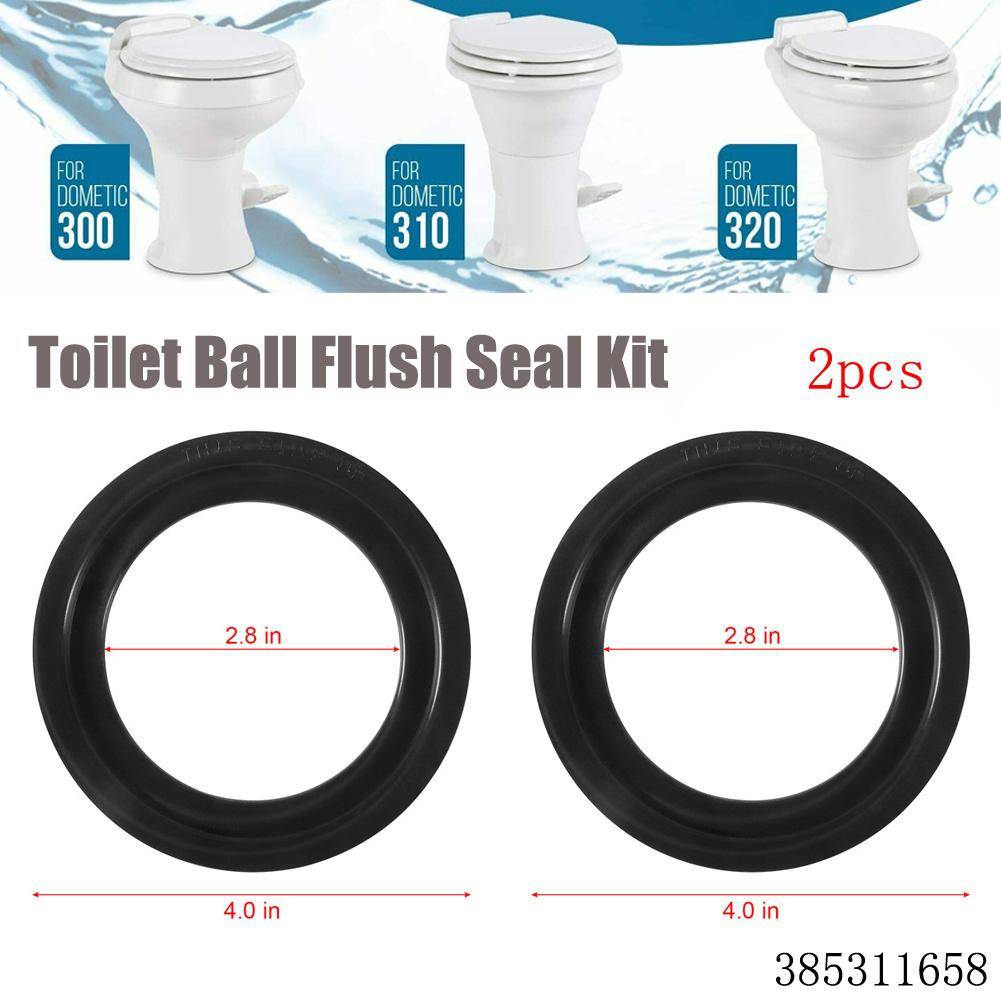 Toilet Flush Ball 2pcs 385311658 Accessories Black