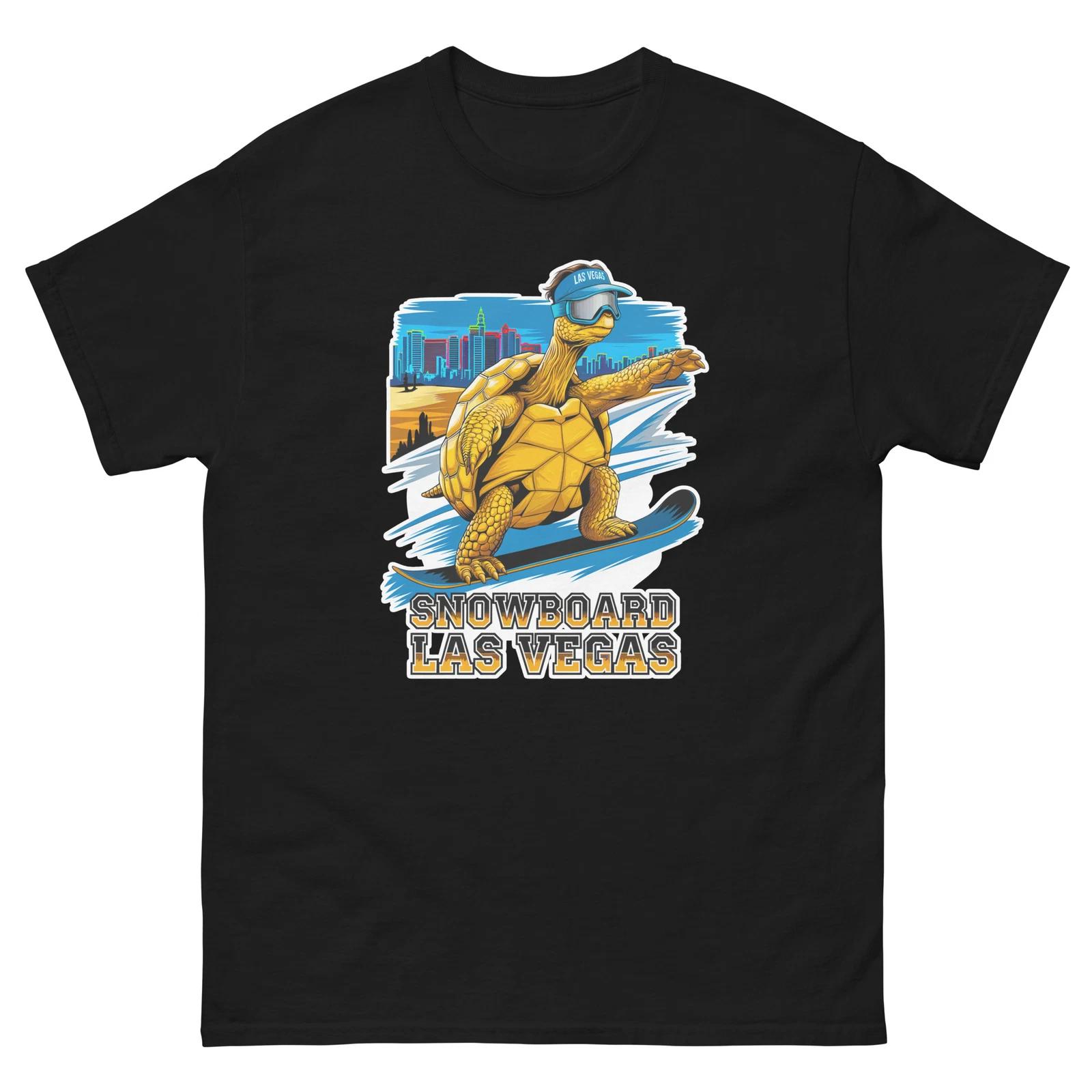 Сноуборд Лас-Вегас Черепаха США Сноубординг Животное Футболка XL