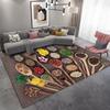 Spice Pattern Living Room Rug Creative Sofa Coffee Table Mat Bedroom Bedside Carpet Large Area Anti Slip Mat for Home Decoration
