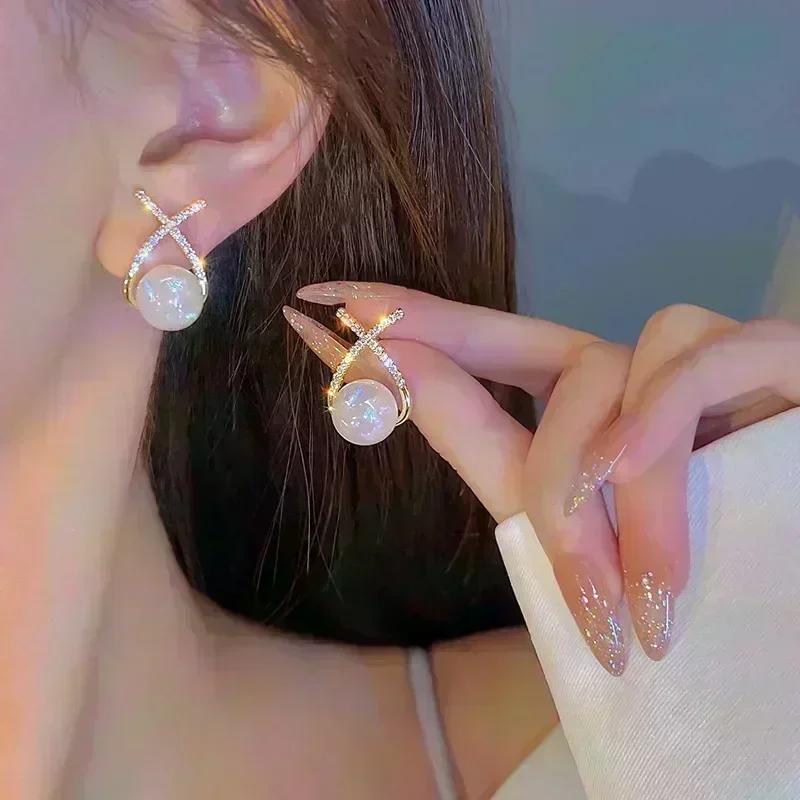Geometric Rhombus Double Layer Combination Design Earrings For Women Simple Fashion Daily Accessory Party Jewelry Birthday Gifts