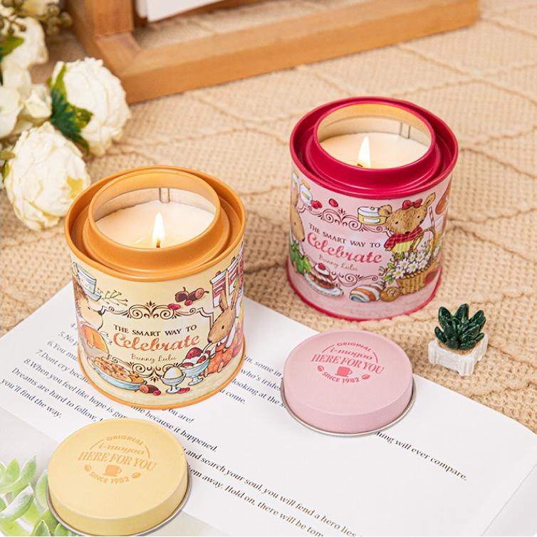 Iron Artina Hare Box Aromatherapy Candle French Forest High-end Home Ornaments Long-lasting Incense Gifts Must-have