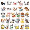56 Cute Kawaii Cartoon Cat & Dog Stickers: Creative Decor for Water Cups, Refrigerators & Planners