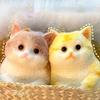 Non-Toxic Cute Big Cat Taba Squishy Silicone Fuzzy Super Big Plush Cat Handmade Kitten Squeeze Toy Mochi Toy Hand Relax Antistress Gift