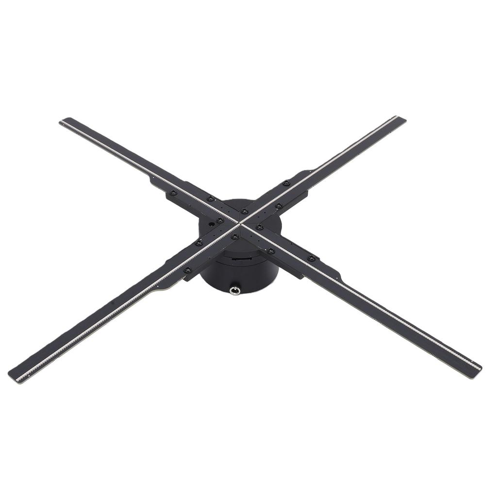 3D Hologram Fan Projector 17.7 Inch 4 Blades 2000x1060 Resolution APP Remote Control WIFI 3D LED Fan Display US Plug