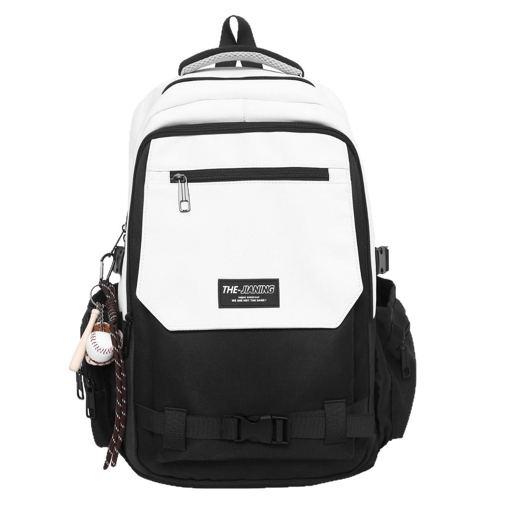 School bag Korean version ins tooling trendy cool teen multi-compartment leisure travel back