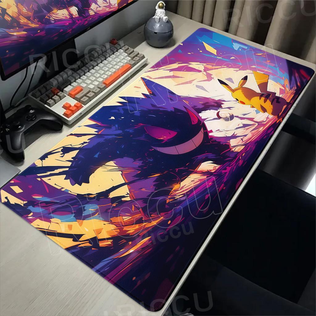 Anime Mousepad G-gengar Computer Laptop Keyboard Mouse Pad Gamer Accessories Decoracion Desk Mat Pokemon Large Gaming Mousemat