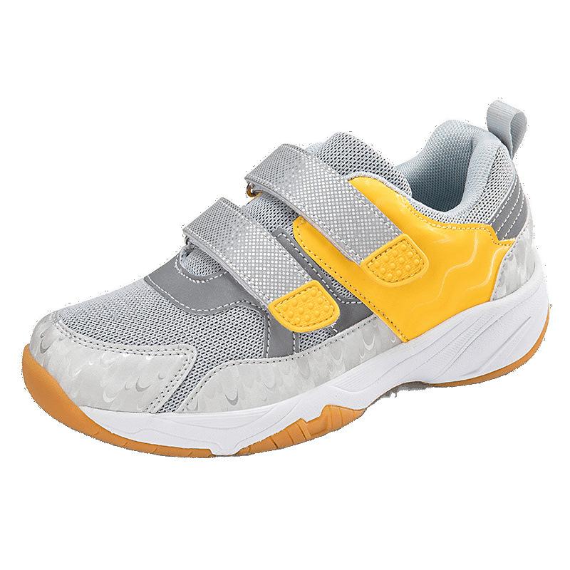 Buty do badmintona cztery pory roku buty dziecięce oddychające fluorescencyjne outdoorowe halowe oddychające rzepy treningowe odporne na zużycie buty sportowe