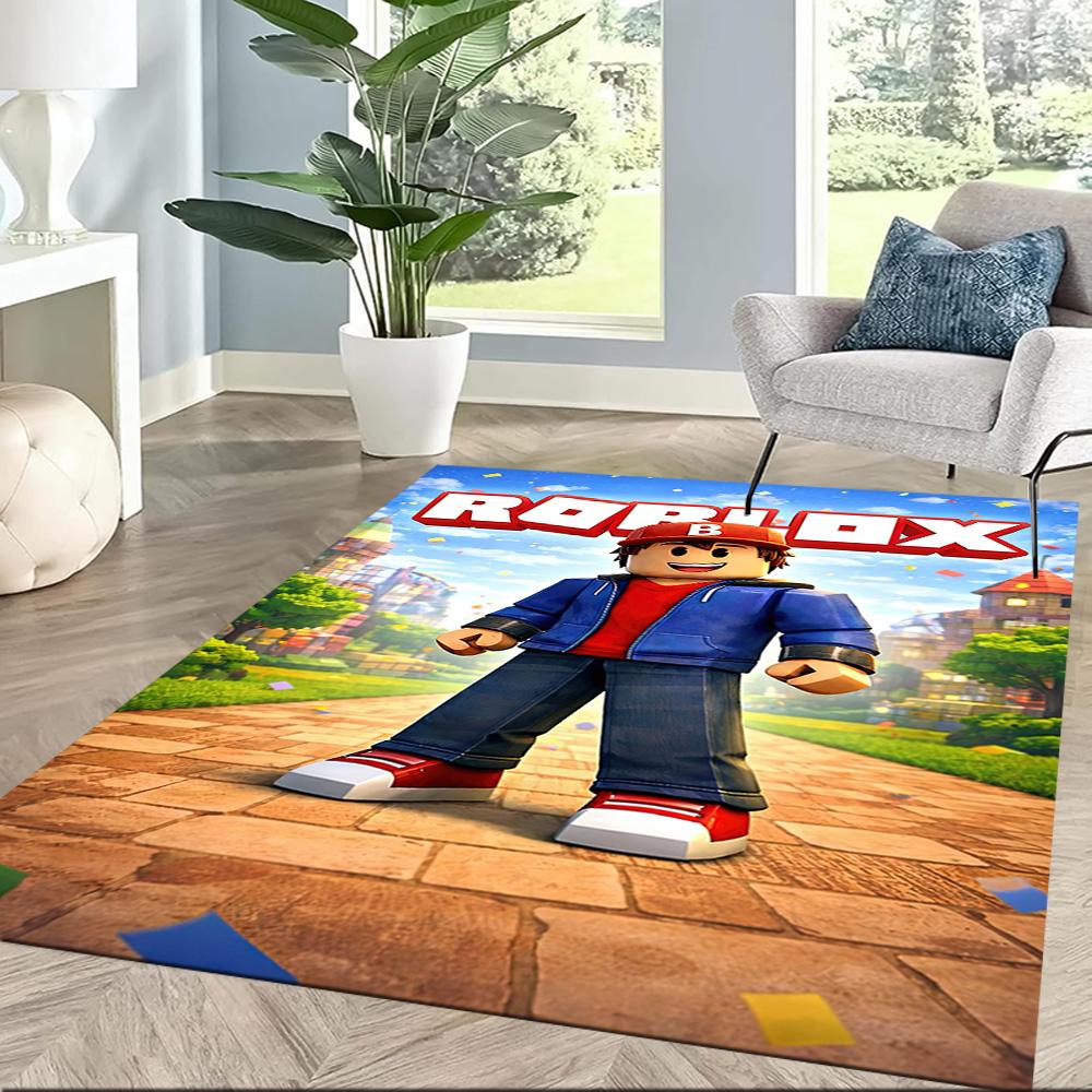 Roblox Virtual Arena Adventure Square Rugs Are a Great Choice for Living Rooms, Bedrooms, Home Décor, and As Gifts.