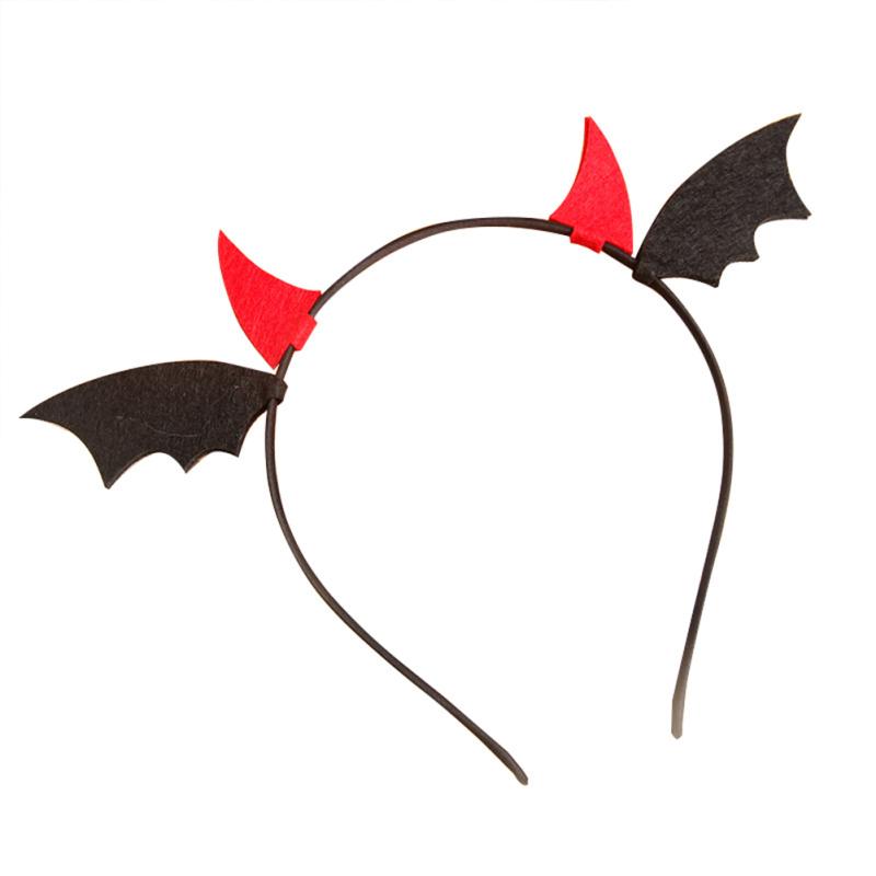 Stirnband Halloween Kinder Lustige Stirnband Dämon Flügel Doppel-headed Gabel Hexe Hut Party Haar