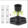 6 Shot Glass Games Dispenser Wine Whisky Beer Wine Liquor Dispenser Bar Accessories Party Games Drinking Tools Glass Dispenser
