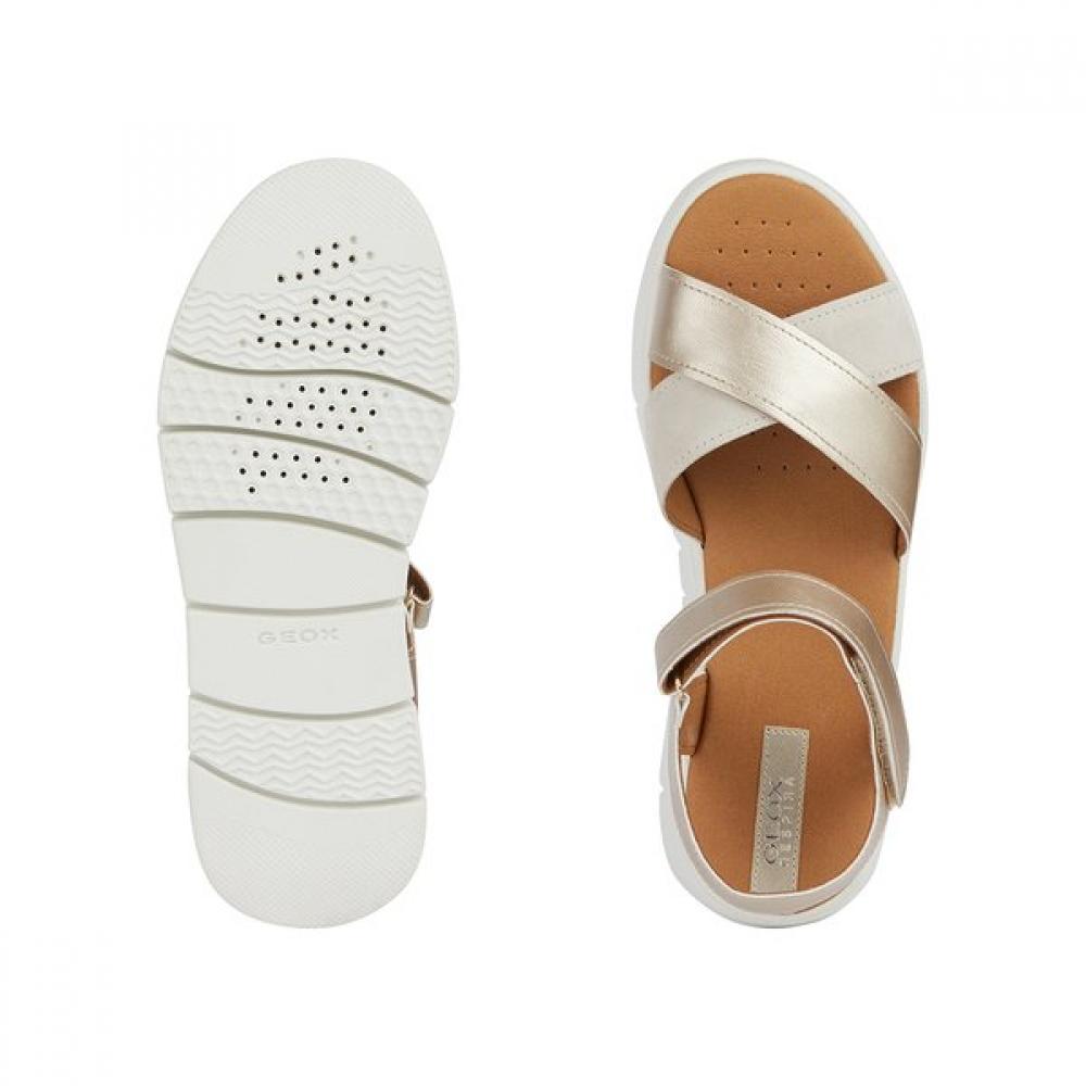 Geox Women S Sandal Gold w1d5Scc4m81