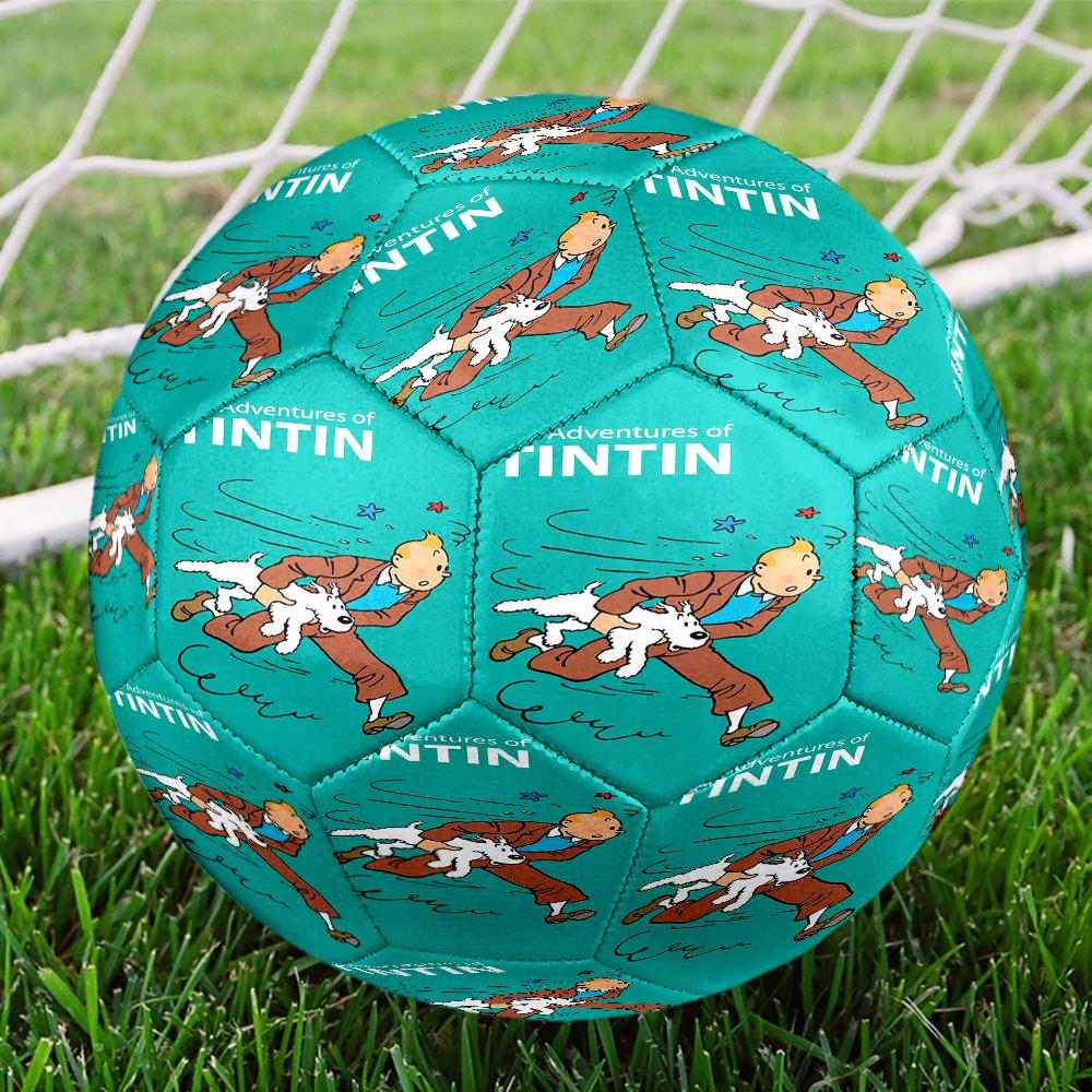 The Adventures of Tintin Theme Size 5 Soccer Ball, Suitable for Both Indoor and Outdoor Matches, a Gift Suitable for Everyone.