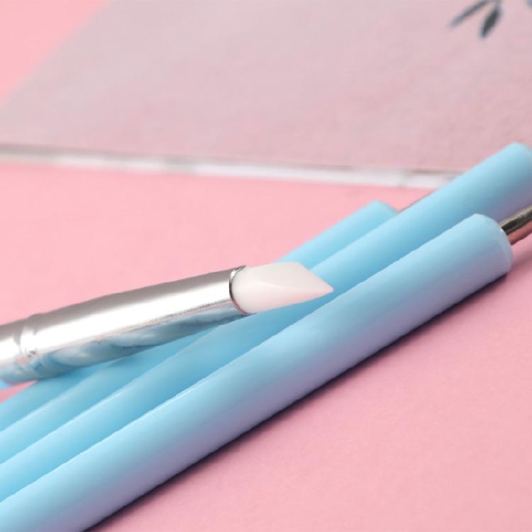 5Pcs Silicone Clay Sculpting Tool Modeling Dotting Tool Pottery Embossing Tool for Rock,Nail,Blending,Drawing,Modeling