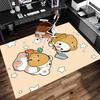 1pc Bubu and Dudu1 Print Area Rug - Soft, Washable Non-Slip Indoor Mat for Office Chairs, Living Room, Home Office Decorative Rug