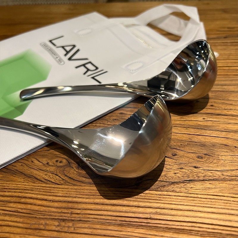 Förtjockad Rostfri Stålsked Långt Handtag Rostfritt Stål Varmgryta Skopor Köksredskap Ris sked Kök