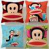 Classic Brand Paul Frank Cushion Cover Soft  EasyWash Pillow Case  Versatile for Couch Bed Travel and Office