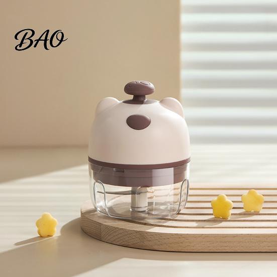 Wireless Kitchen Tool Electric Garlic Masher, Portable Food Chopper with Stainless Steel Blades, Handy Processor for Rechargeable Mini Vegetable