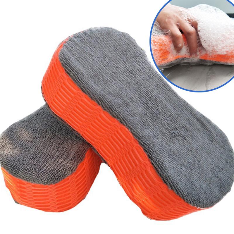 1/2 Stück Autowaschschwämme Radreinigungs Schwamm Reifenwasch Wischer Saugnapf Schwamm Pad Wachs Polierbürsten Autowasch Zubehör Werkzeug