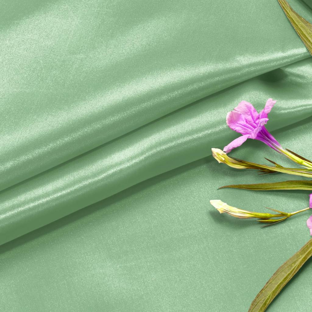 Tessuto Raso Solido, Tessuto Liscio Lucido e Setoso, Tessuto Raso Nuziale Liscio per Abiti da Sposa, Confezionamento Abbigliamento, Artigianato Fai-da-te, Cucito
