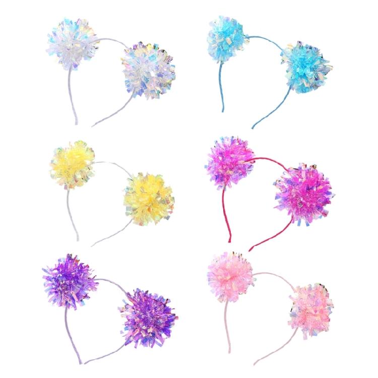 Adjustable Glittering Headwear Comfortable Headbands Birthday Party Headwear for Cosplay and Holiday Parties