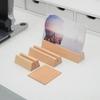 Wooden Wooden Calendar Base with Backboard Photo Card Holder Desk Calendar Stand  Table Number