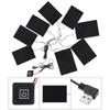 3 Levels Jacket Heater Pads Waterproof USB Heating Pads for DIY Heated Clothing for Outdoor Winter Camping Hiking Ski Cycling