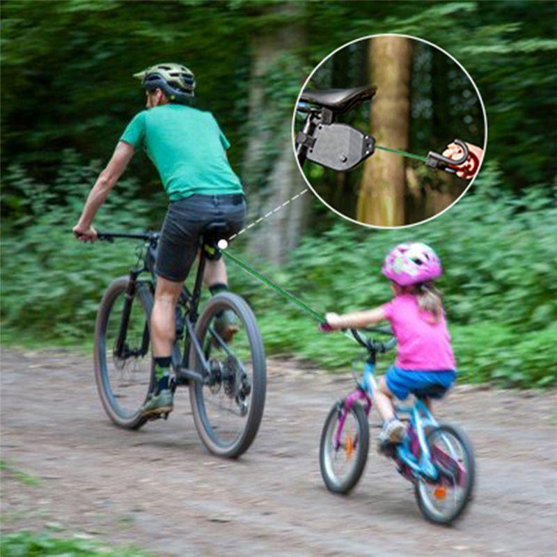 NEW-Bicycle Tow Rope Parent-Child MTB Bike Towing Rope Ebike Safety Equipment Outdoor Tool Black
